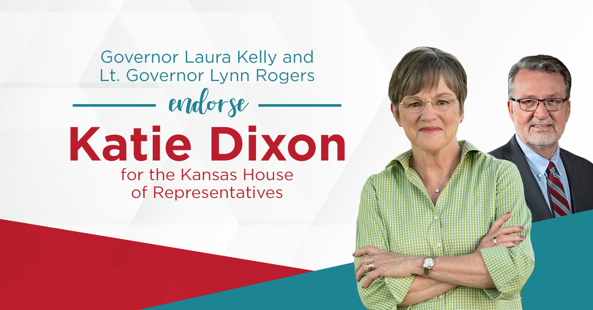 Endorsed By Governor Laura Kelly And Lt. Governor Lynn Rogers